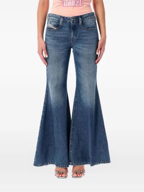 1970 d-bleess flared cotton jeans by DIESEL