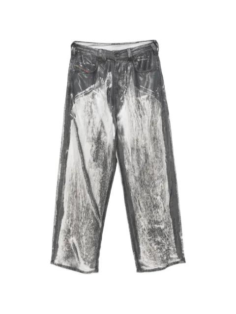 1997 D-Enim-M logo-patch trousers by DIESEL