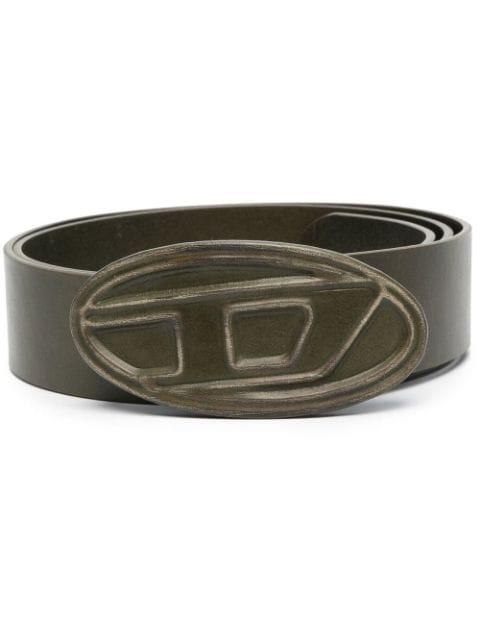 1DR logo-buckle leather belt by DIESEL