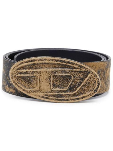 1DR logo-buckle leather belt by DIESEL