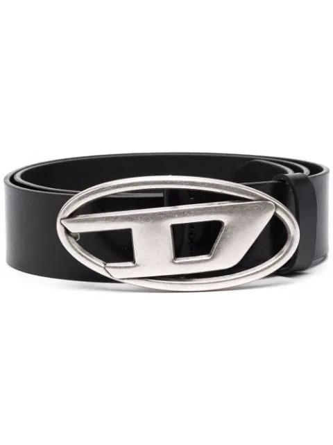 1DR logo-buckle leather belt by DIESEL