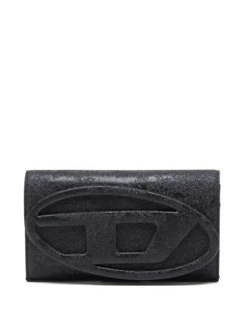 1DR logo-plaque glitter wallet by DIESEL