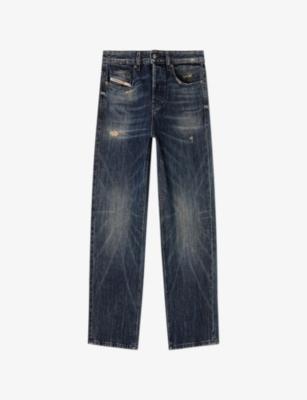 2001 D-Macro 0adbz Wide-Leg Denim Jeans by DIESEL