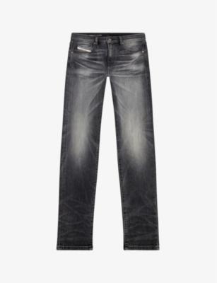 2019 D-Strukt 09J52 slim-fit slim-leg stretch-cotton jeans by DIESEL