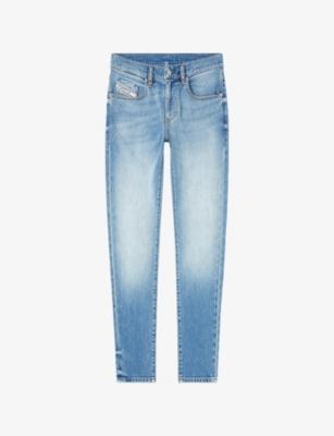 2019 D-Strukt 0adbk Slim-Leg Denim Jeans by DIESEL