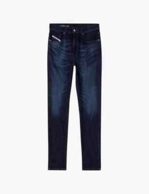 2019 D-Strukt 0adbl Slim-Fit Stretch-Denim Jeans by DIESEL