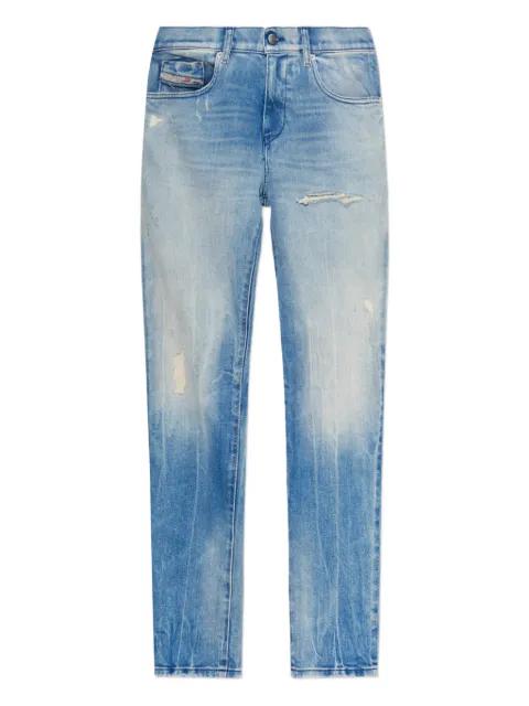 2019 D-Strukt distressed-effect jeans by DIESEL