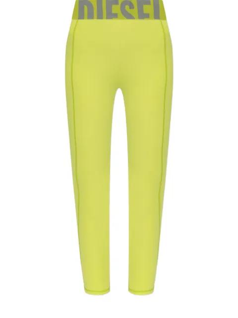 Adeline logo-waistband leggings by DIESEL