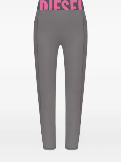 Adeline logo-waistband leggings by DIESEL