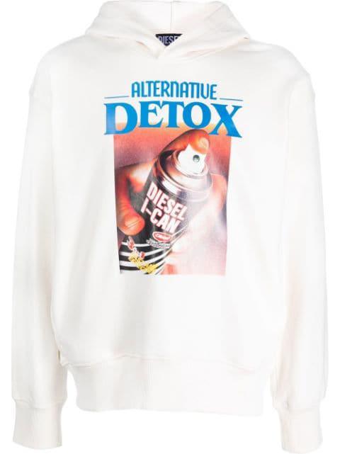 Alternative Detox print hoodie by DIESEL
