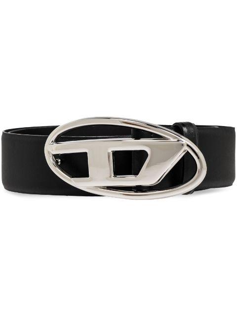 B-1DR logo-buckle leather belt by DIESEL