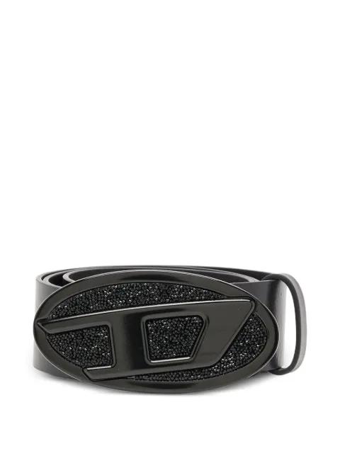 B-1dr 2.0 Full Rocks leather belt by DIESEL