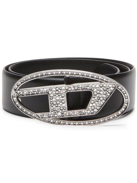 B-1dr Strass leather belt by DIESEL
