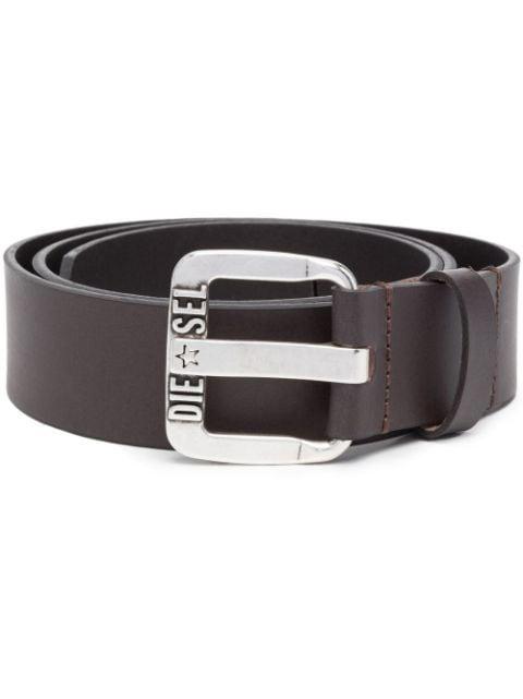 B-Star II leather belt by DIESEL