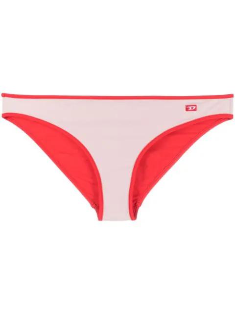 BFPN-Angelss contrast-trimmed bikini bottoms by DIESEL