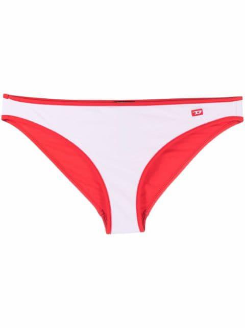BFPN-Angelss contrast-trimmed bikini bottoms by DIESEL