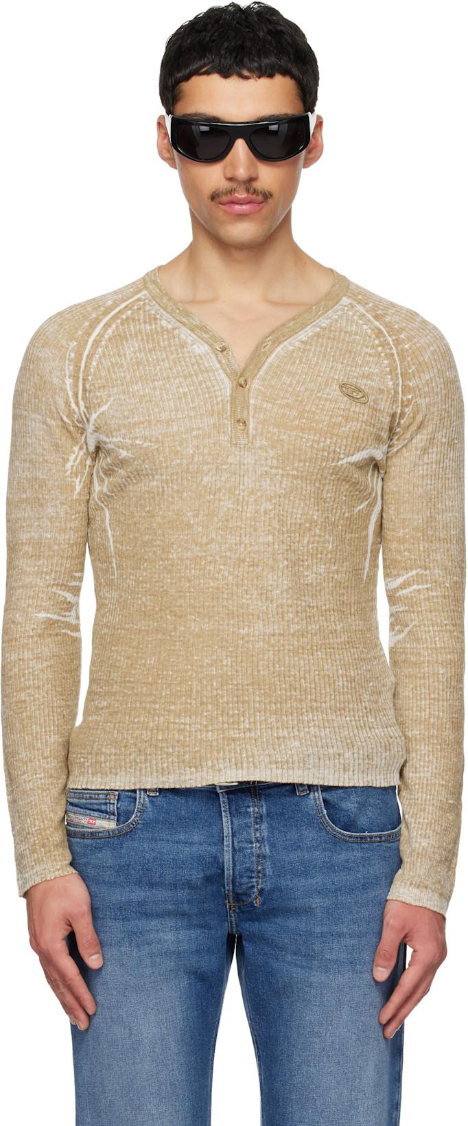 Beige K-Zenon Henley by DIESEL