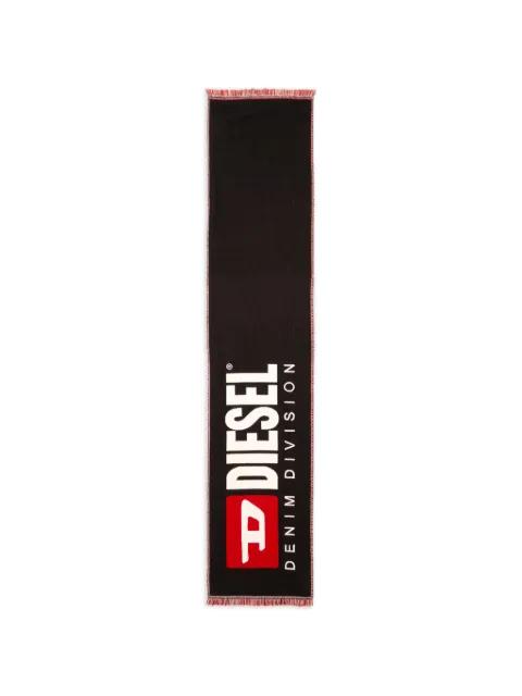 Biscotto logo jacquard scarf by DIESEL