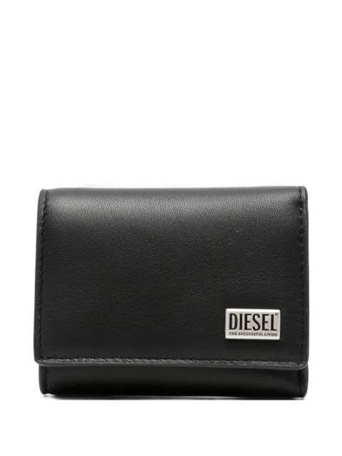 Biscotto logo-plaque wallet by DIESEL