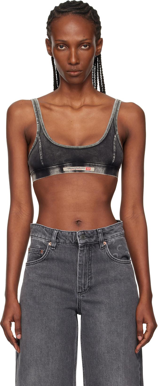 Black Ariel-Dnm Bra by DIESEL