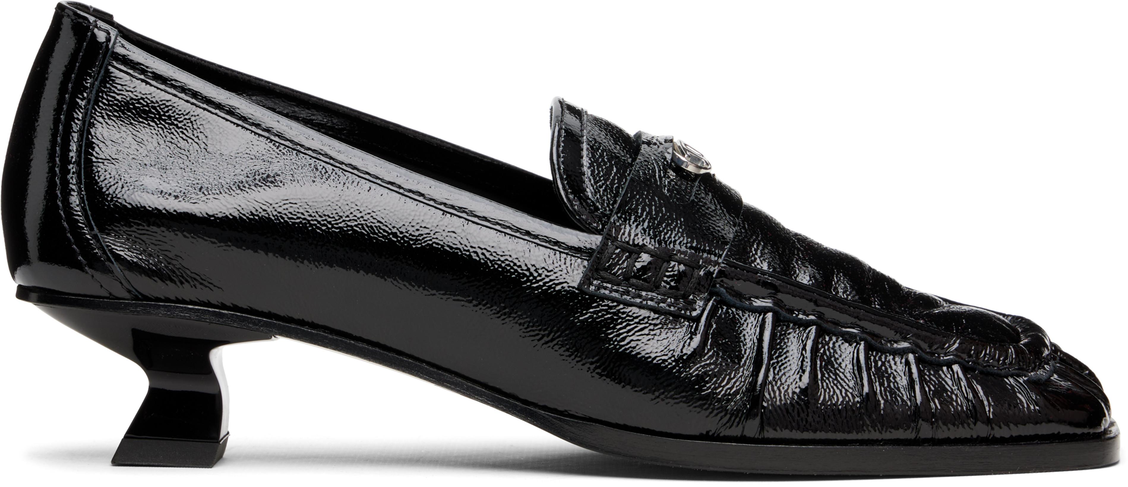 Black D-Amber Moc 30 Heels by DIESEL