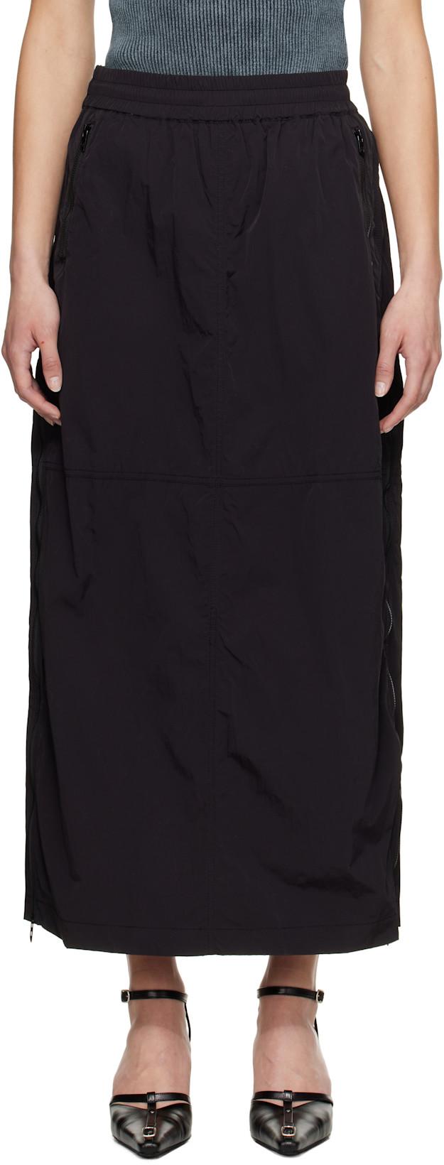 Black O-Hazel-Q3 Maxi Skirt by DIESEL