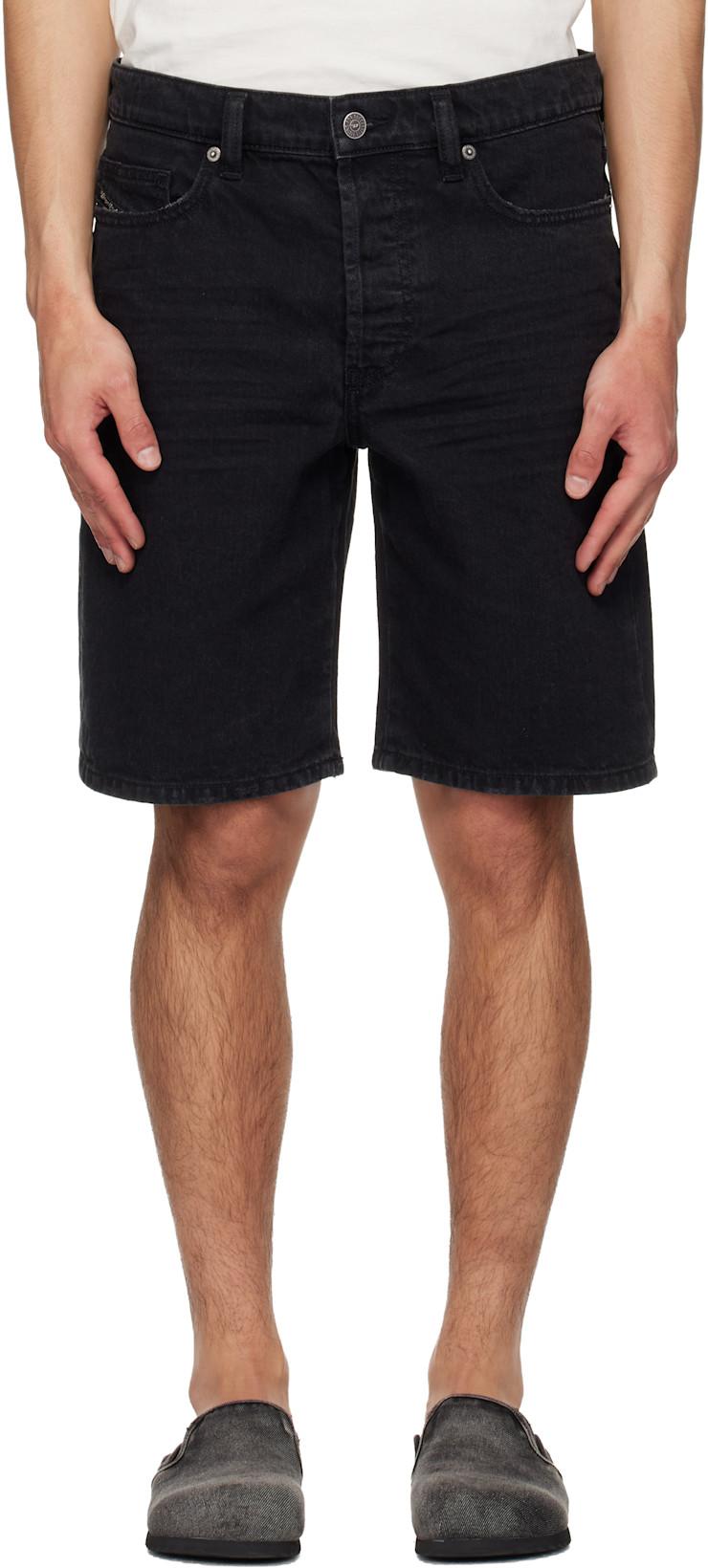 Black Regular-Short Denim Shorts by DIESEL