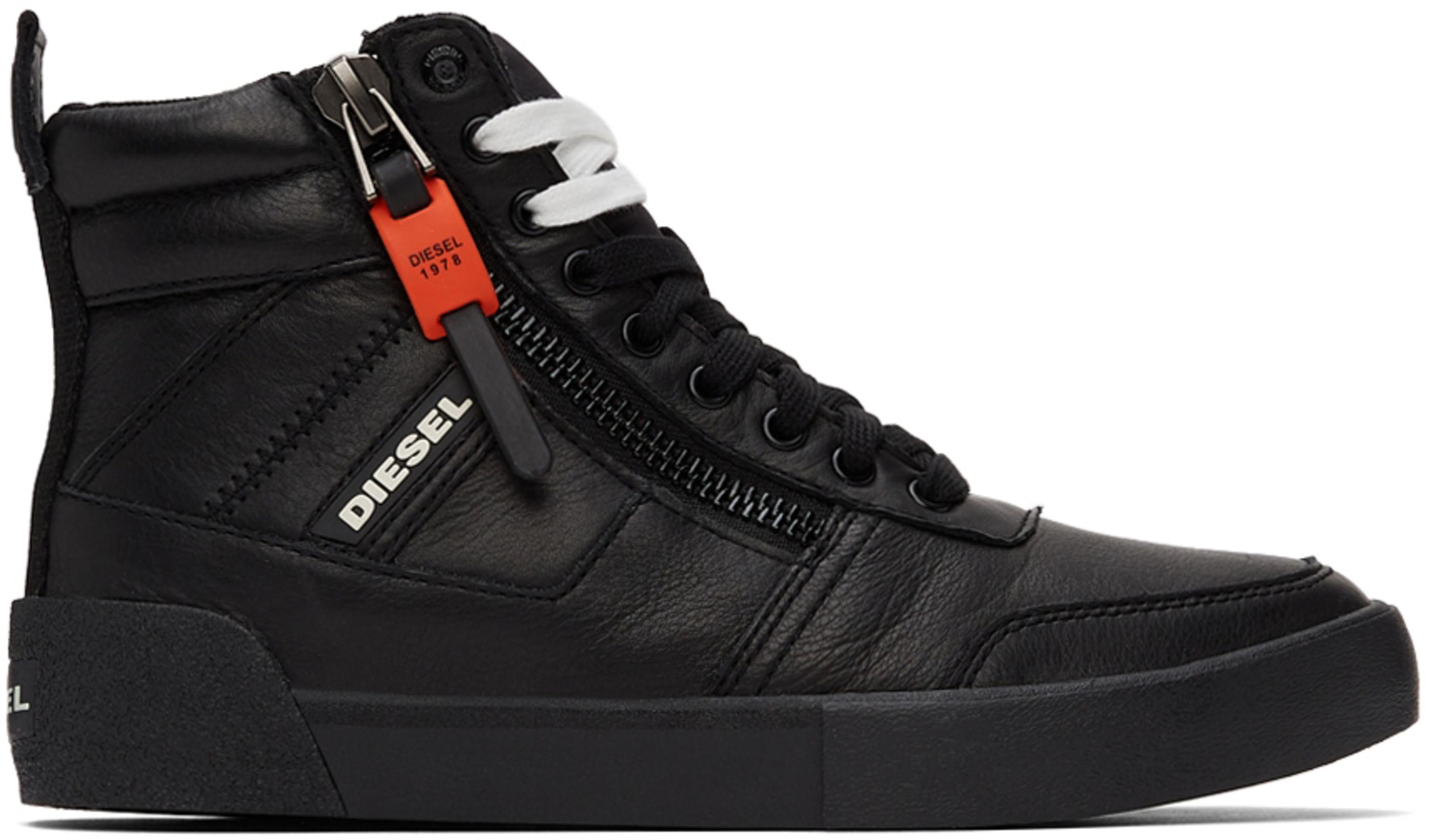 Black S-Dvelows High Top Sneakers by DIESEL