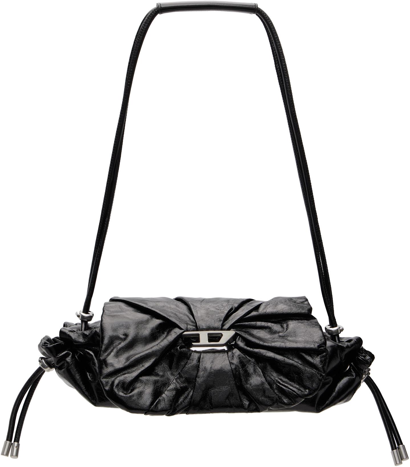 Black Scrunch-D Shoulder S Bag by DIESEL