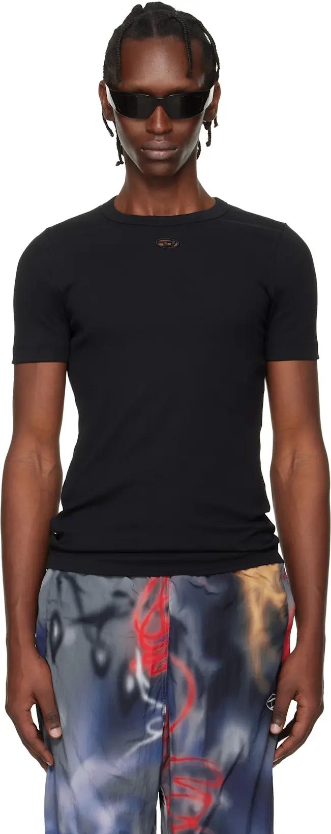 Black T-Ribber Dco T-shirt by DIESEL