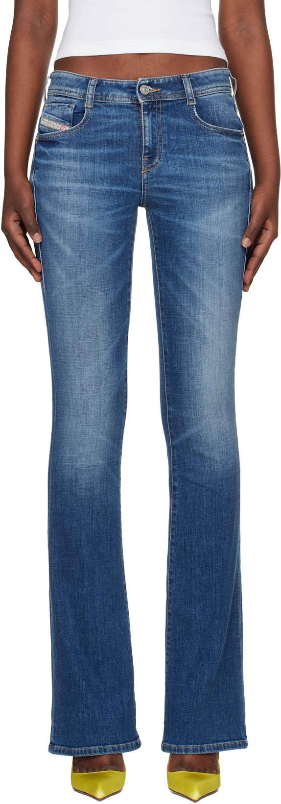 Blue 1969 D-Ebbey Bootcut Jeans by DIESEL