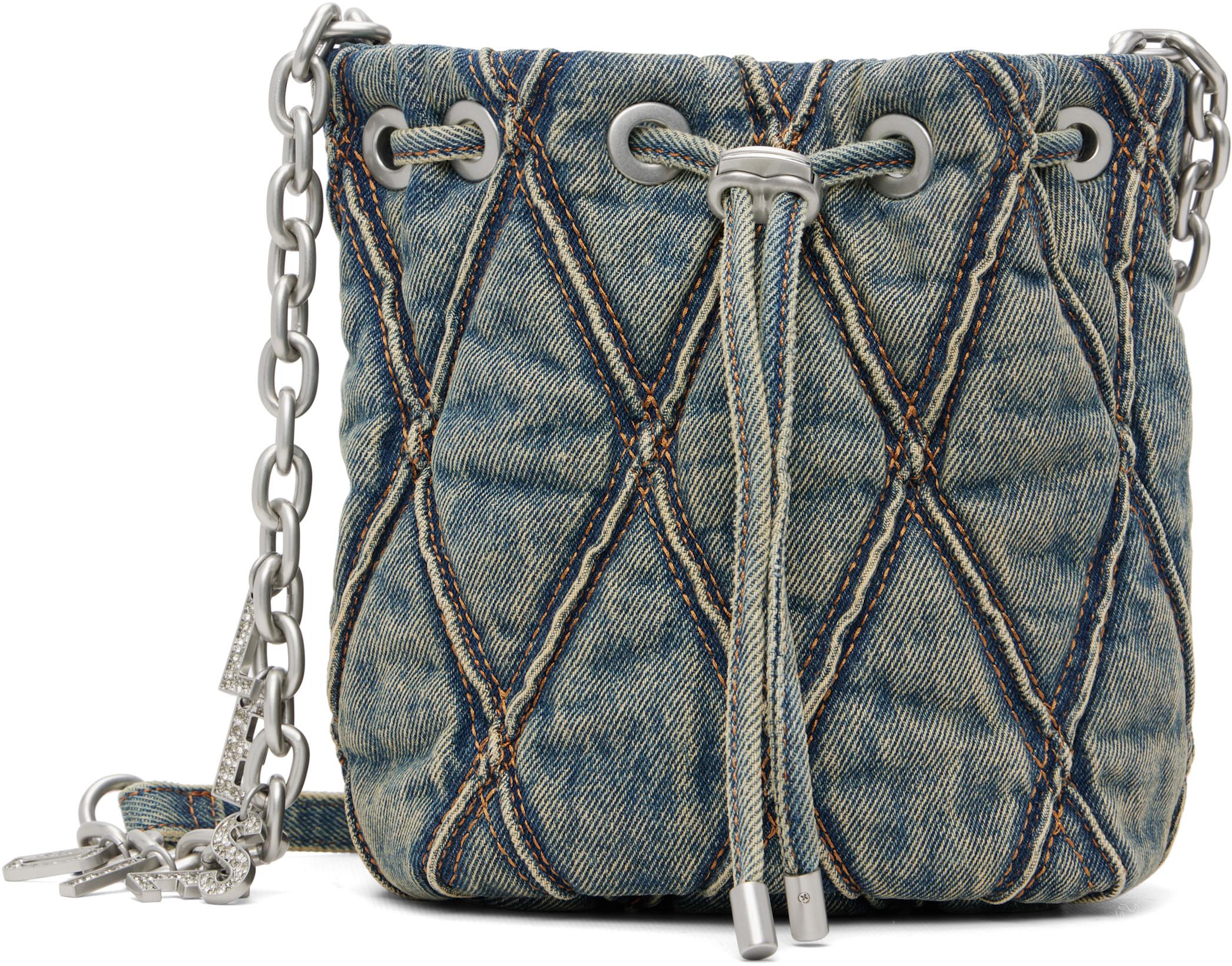 Blue Charm-D Bucket S Bag by DIESEL