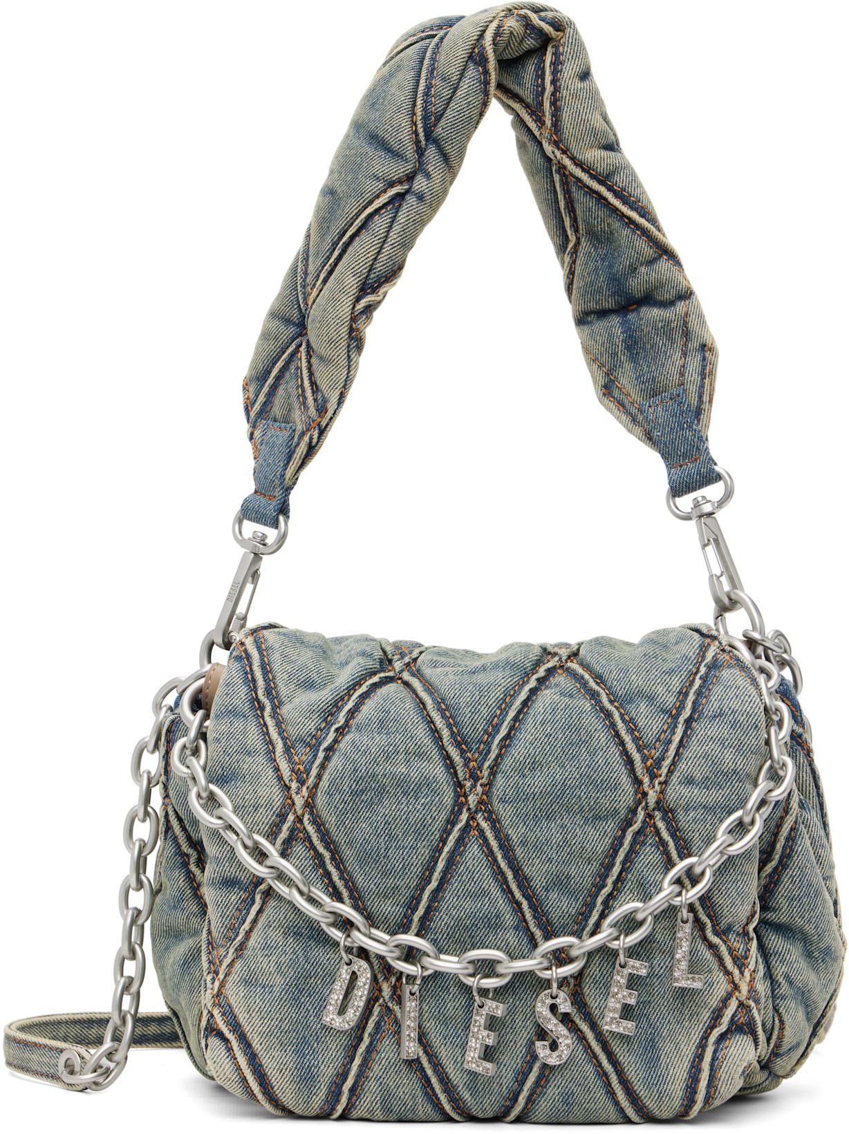 Blue Charm-D Shoulder S Bag by DIESEL