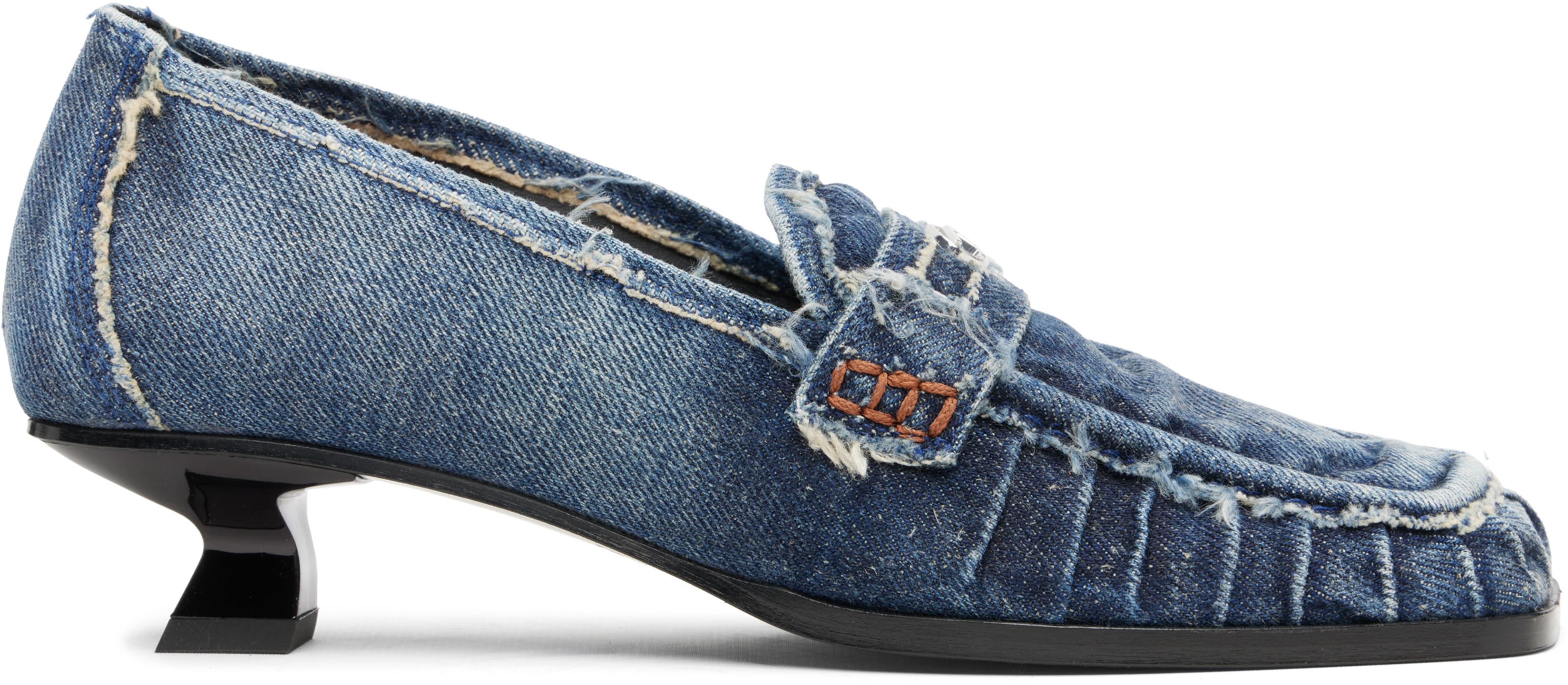 Blue D-Amber Moc 30 Heels by DIESEL