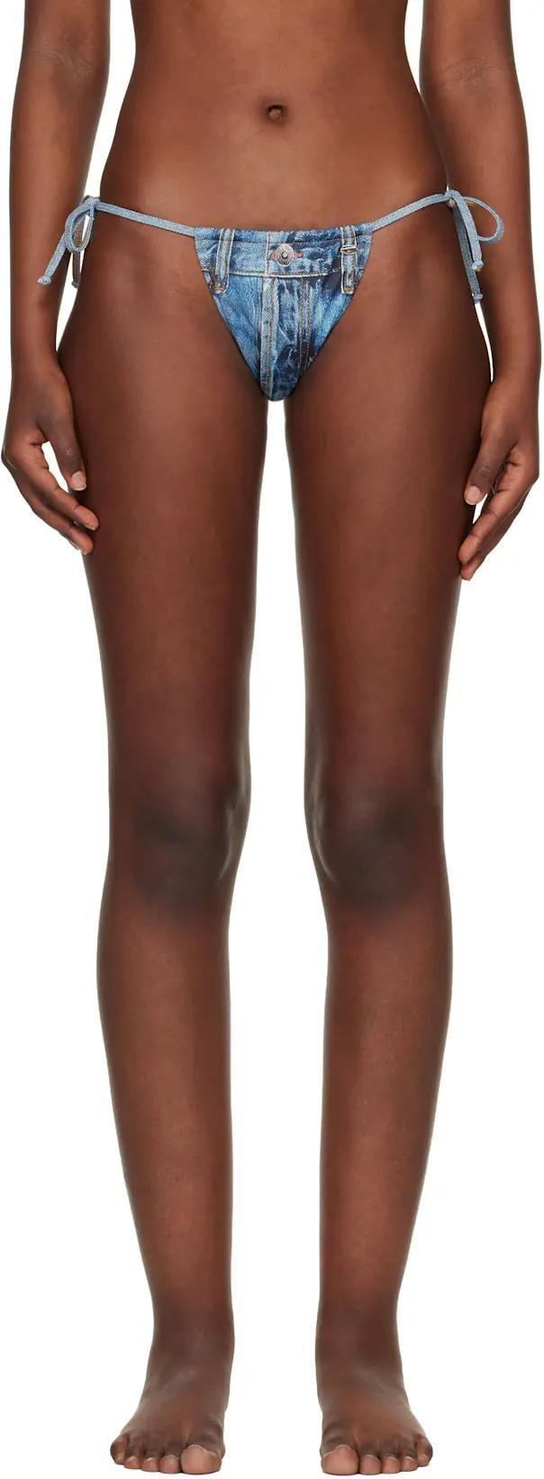 Blue Jodie-Dnm Bikini Bottom by DIESEL