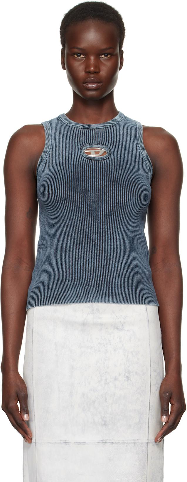 Blue M-Anchor-A-Sl Tank Top by DIESEL