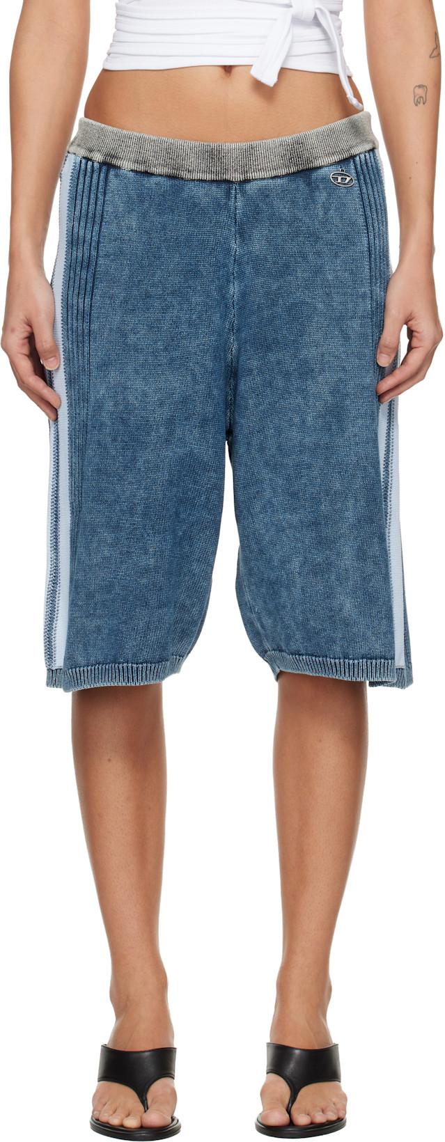Blue M-Esther Shorts by DIESEL