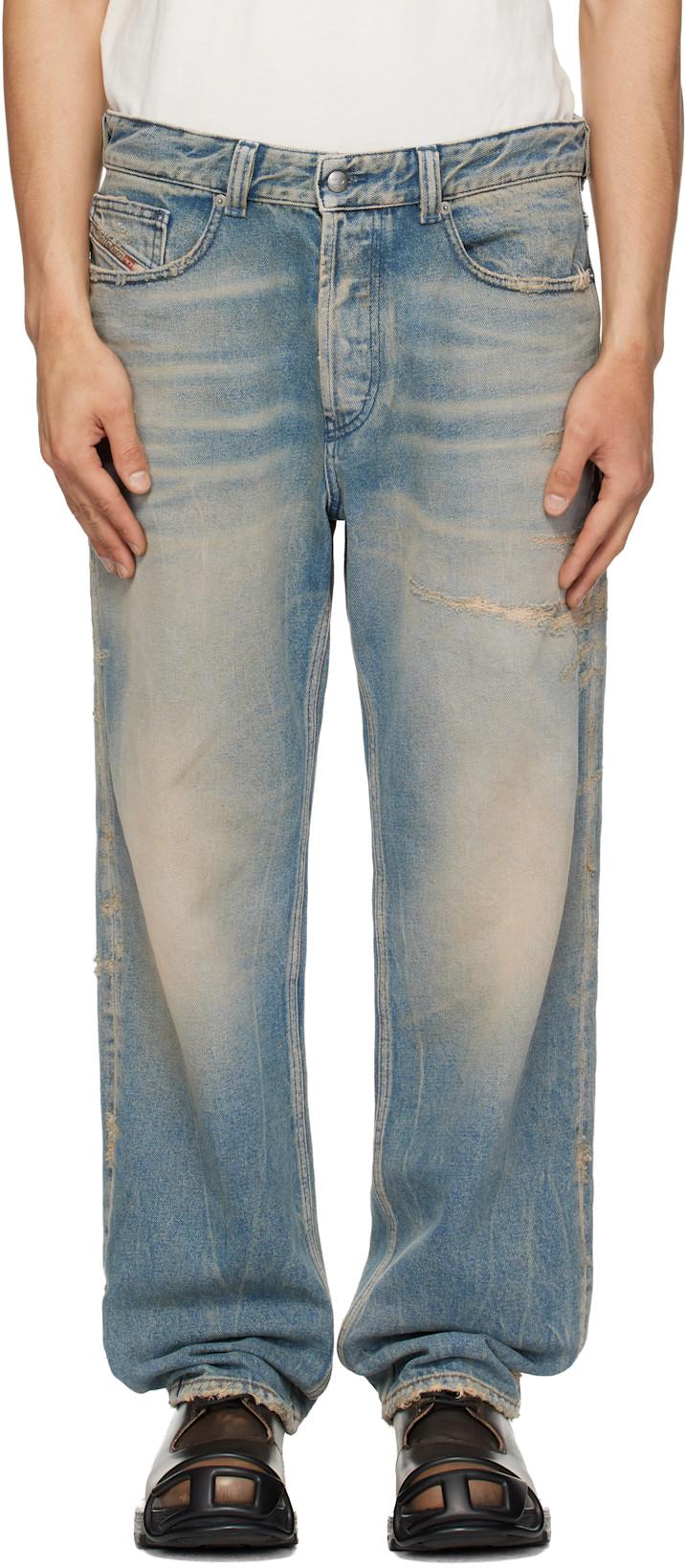 Blue Regular 2024 D-Macs 09n30 Jeans by DIESEL