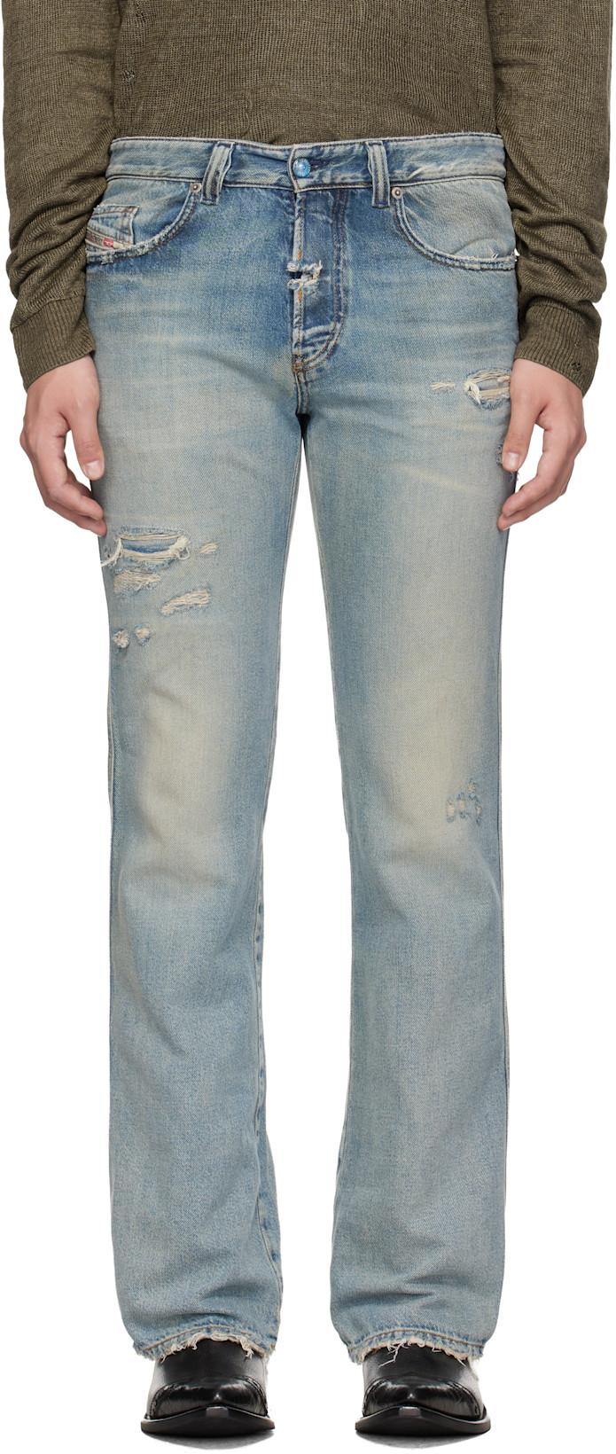 Blue Regular Waist 1998 D-Buck Bootcut Jeans by DIESEL
