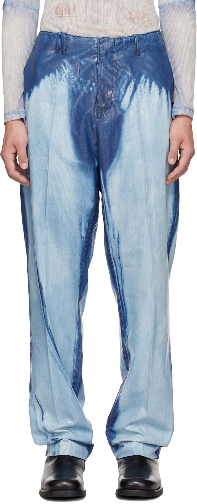 Blue Regular Waist D-ASKAR Slim Jeans by DIESEL