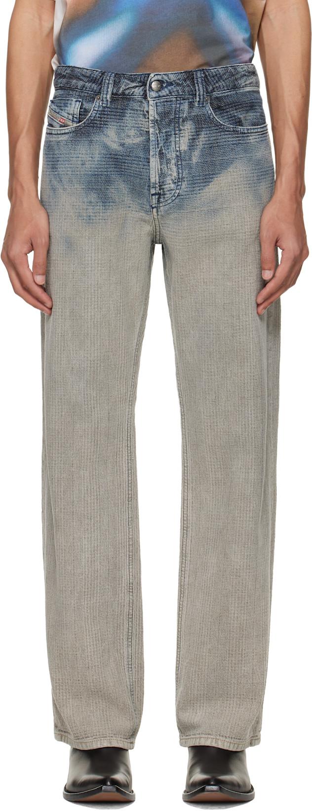 Blue Relaxed Regular Waist 1980 D-Eeper Jeans by DIESEL