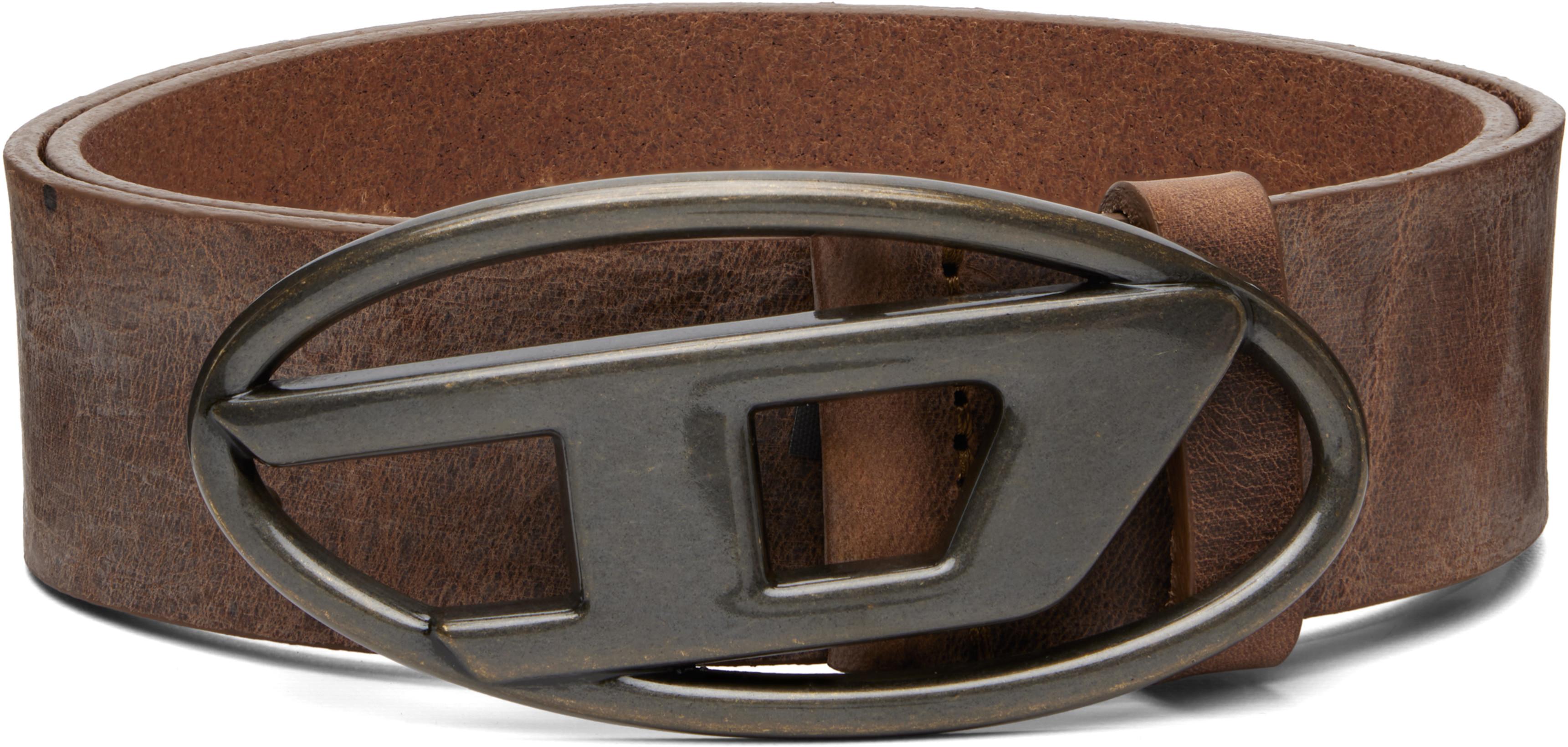 Brown B-1DR Belt by DIESEL