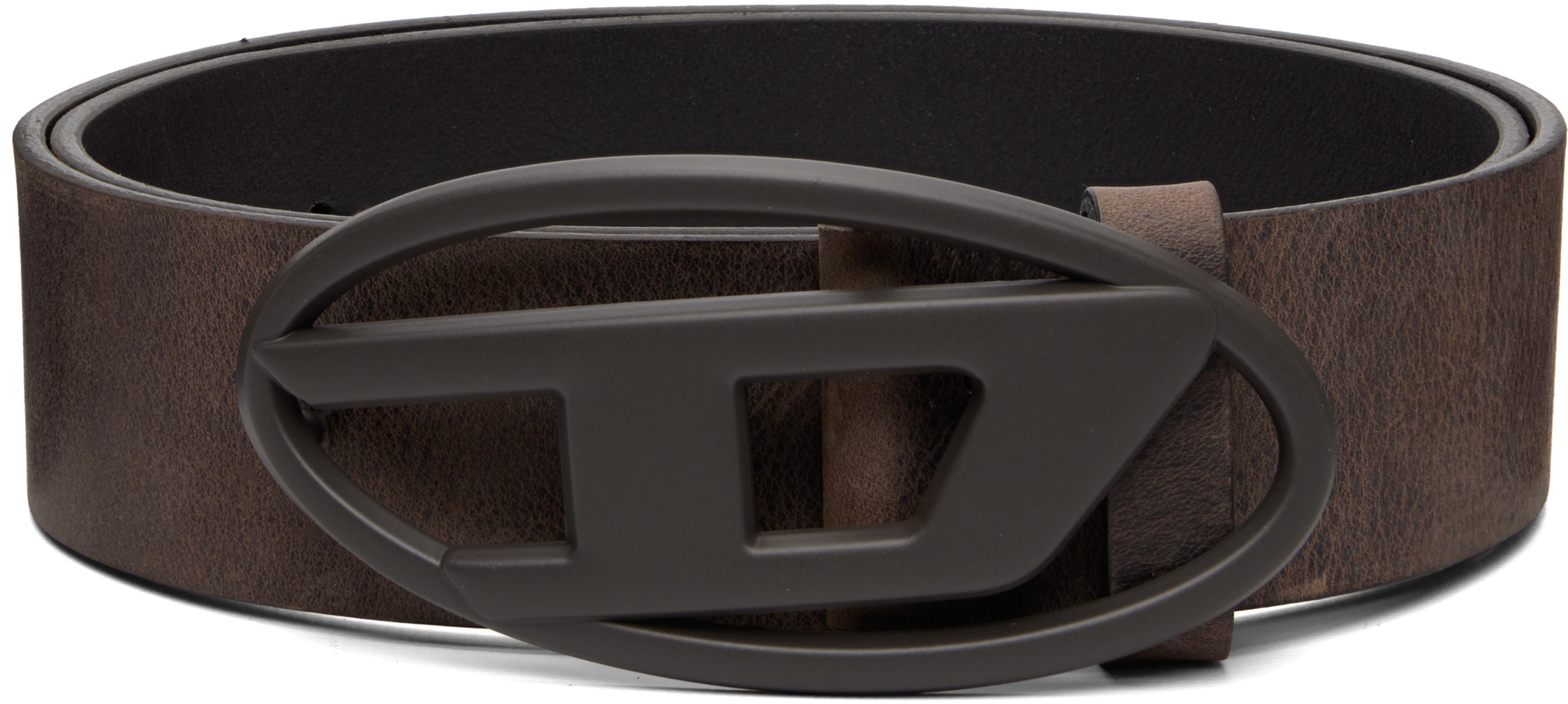 Brown B-1DR Belt by DIESEL