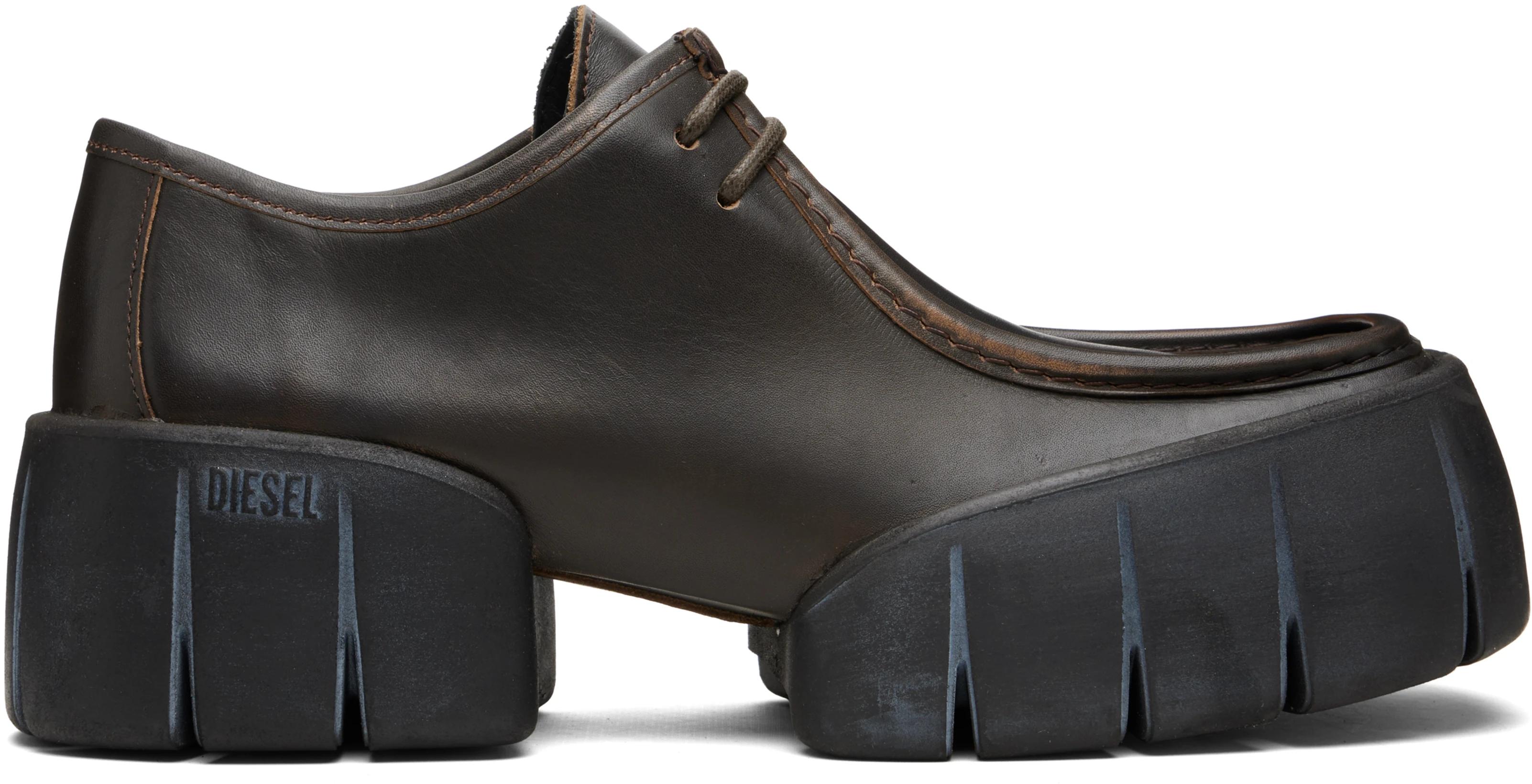 Brown D-tex Wb Derbys by DIESEL
