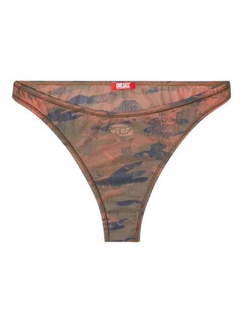 Bumchy-Utlt camouflage-print bikini bottoms by DIESEL