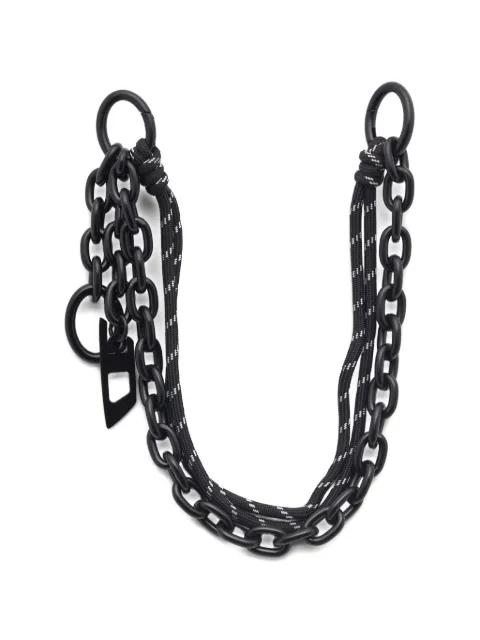 Chain-D logo-pendant charm by DIESEL