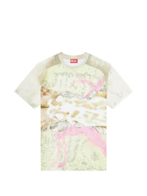 Clint animal-print T-shirt by DIESEL