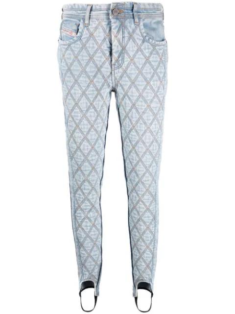 D-Duc super-skinny stirrup jeans by DIESEL