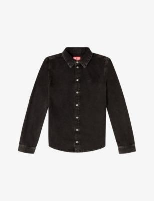 D-Eazy Logo-Embroidered Denim Shirt by DIESEL