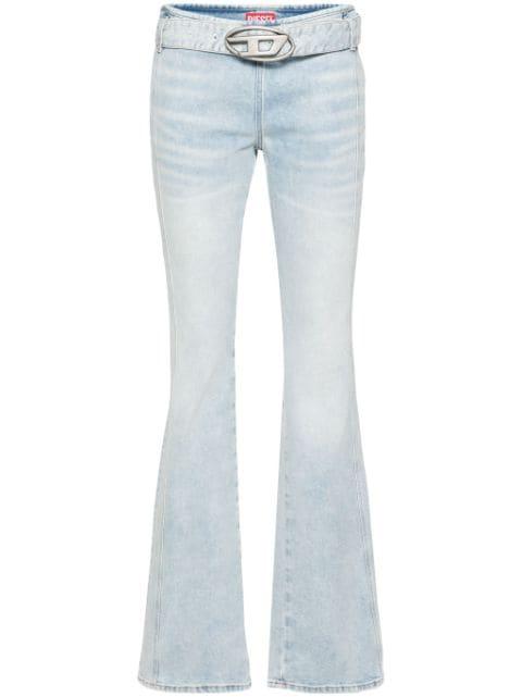 D-Ebbey belted flared jeans by DIESEL